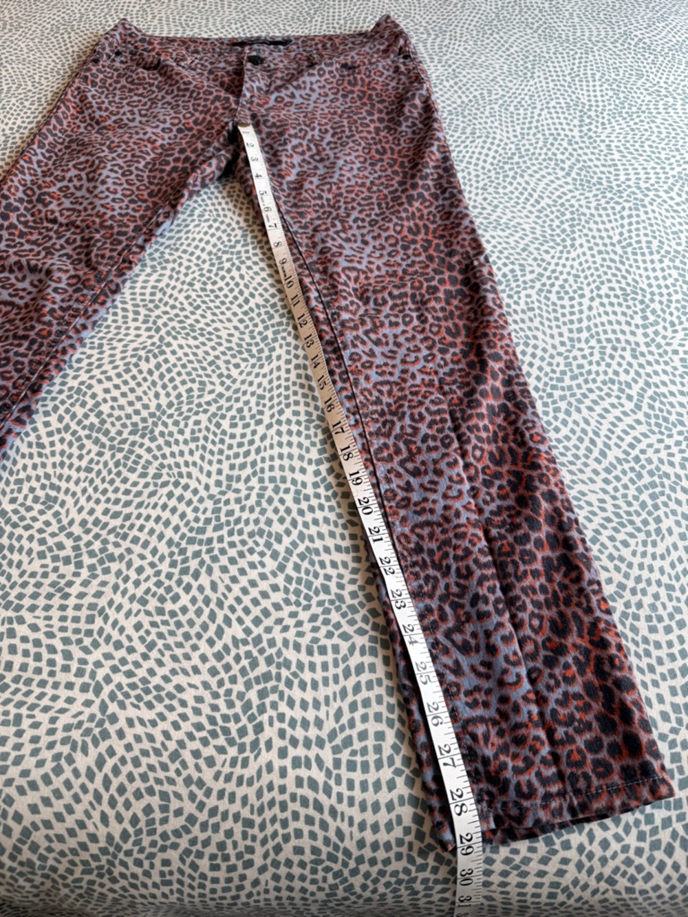 Boom Boom Jeans | Red and Purple Leopard Print Pants - Picture 7 of 11